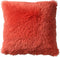 Dutch Decor FLUFFY - Sierkussen 45x45 cm - superzacht - effen kleur - Coral - koraalroze - Inclusief binnenkussen