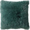 Dutch Decor FLUFFY - Sierkussen 45x45 cm - superzacht - effen kleur - Sagebrush Green - groen - Inclusief binnenkussen