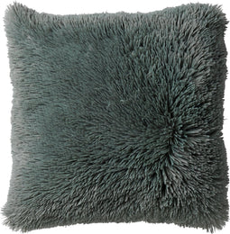 Dutch Decor FLUFFY - Sierkussen 45x45 cm - superzacht - effen kleur - Jadeite - lichtgroen - Inclusief binnenkussen