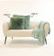 Dutch Decor FLUFFY - Sierkussen 45x45 cm - superzacht - effen kleur - Jadeite - lichtgroen - Inclusief binnenkussen