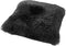 Dutch Decor FLUFFY - Sierkussen 45x45 cm - superzacht - effen kleur - Raven - zwart - Inclusief binnenkussen