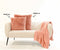 Dutch Decor FLUFFY - Sierkussen 45x45 cm - superzacht - effen kleur - Muted Clay - roze - Inclusief binnenkussen