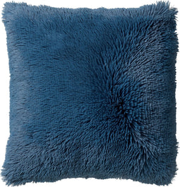 Dutch Decor FLUFFY - Sierkussen 60x60 cm - superzacht - XL kussen - Provincial Blue - blauw - Inclusief binnenkussen