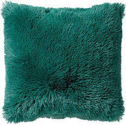 Dutch Decor FLUFFY - Sierkussen 60x60 cm - superzacht - XL kussen - Galapagos Green - groen - Inclusief binnenkussen