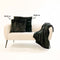 Dutch Decor FLUFFY - Sierkussen 60x60 cm - superzacht - XL kussen - Raven - zwart - Inclusief binnenkussen
