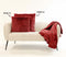 Dutch Decor FLUFFY - Sierkussen 60x60 cm - superzacht - XL kussen - Merlot - rood - Inclusief binnenkussen