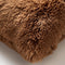 Dutch Decor FLUFFY - Sierkussen 60x60 cm - superzacht - XL kussen - Tobacco Brown - bruin - Inclusief binnenkussen