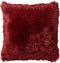 Dutch Decor FLUFFY - Sierkussen 60x60 cm - superzacht - XL kussen - Red Plum - donkerroze - Inclusief binnenkussen