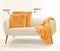 Dutch Decor FLUFFY - Sierkussen 60x60 cm - superzacht - XL kussen - Golden Glow - geel - Inclusief binnenkussen