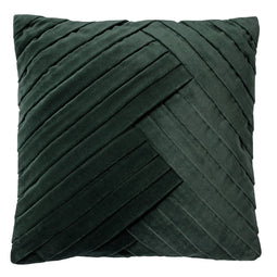 Dutch Decor - GIDI - Kussenhoes 45x45 cm - velvet - effen kleur - Mountain View - donkergroen