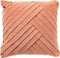 Dutch Decor GIDI - Kussenhoes 45x45 cm - velvet - effen kleur- Muted Clay - roze - met rits - zonder binnenkussen