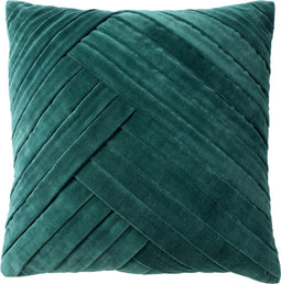 Dutch Decor GIDI - Kussenhoes 45x45 cm - velvet - effen kleur - Sagebrush Green - groen - met rits - zonder binnenkussen