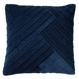 Dutch Decor - GIDI - Sierkussen velvet 45x45 cm Insignia Blue - donkerblauw