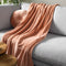 Dutch Decor - HARVEY - Plaid 150x200 cm - superzachte deken van fleece - Muted Clay - roze - Mooie kwaliteit - Cadeau tip!