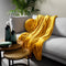 Dutch Decor - HARVEY - Plaid 150x200 cm - superzachte deken van fleece - Golden Glow - geel - Mooie kwaliteit - Cadeau tip!