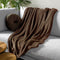 Dutch Decor - HARVEY - Plaid 150x200 cm - superzachte deken van fleece - Chocolate Martini - donkerbruin - Mooie kwaliteit - Cadeau tip!