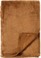 Dutch Decor - HARVEY - Plaid 150x200 cm - superzachte deken van fleece - Tobacco Brown - bruin - Mooie kwaliteit - Cadeau tip!