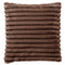 Dutch Decor - HAZEL – Kussenhoes 50x50 cm - effen kleur – strepen – heerlijk zacht - Chocolate Marti