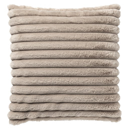 Dutch Decor - HAZEL - Kussenhoes 50x50 cm - effen kleur - strepen - heerlijk zacht - Pumice Stone -