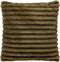 Dutch Decor HAZEL - Kussenhoes 50x50 cm - effen kleur - strepen - heerlijk zacht - Military Olive - groen - met rits - zonder binnenkussen