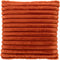 Dutch Decor HAZEL - Kussenhoes 50x50 cm - effen kleur - strepen - heerlijk zacht - Potters Clay - oranje - met rits - zonder binnenkussen