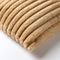 Dutch Decor HAZEL - Sierkussen 50x50cm - in effen kleur - strepen - heerlijk zacht - Semolina - beige - Inclusief binnenkussen