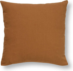 Dutch Decor JAMES - Kussenhoes 45x45 cm - duurzaam katoen - effen kleur - Tobacco Brown - bruin - met rits - zonder binnenkussen