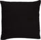 Dutch Decor JAMES - Kussenhoes 45x45 cm - duurzaam katoen - effen kleur - Raven - zwart - met rits - zonder binnenkussen