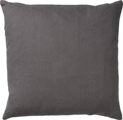 Dutch Decor JAMES - Kussenhoes 45x45 cm - duurzaam katoen – effen kleur - Charcoal Gray - antraciet - met rits - zonder binnenkussen