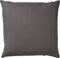 Dutch Decor JAMES - Kussenhoes 45x45 cm - duurzaam katoen – effen kleur - Charcoal Gray - antraciet - met rits - zonder binnenkussen