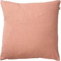 Dutch Decor JAMES - Kussenhoes 45x45 cm - duurzaam katoen - effen kleur - Muted Clay - roze - met rits - zonder binnenkussen