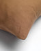 Dutch Decor JAMES - Kussenhoes 45x45 cm - duurzaam katoen - effen kleur - Tobacco Brown - bruin - met rits - zonder binnenkussen