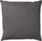 Dutch Decor JAMES - Sierkussen 45x45 cm - duurzaam katoen – effen kleur - Charcoal Gray - antraciet - Inclusief binnenkussen
