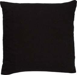 Dutch Decor JAMES - Sierkussen 45x45 cm - duurzaam katoen - effen kleur - Raven - zwart - Inclusief binnenkussen