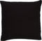 Dutch Decor JAMES - Sierkussen 45x45 cm - duurzaam katoen - effen kleur - Raven - zwart - Inclusief binnenkussen
