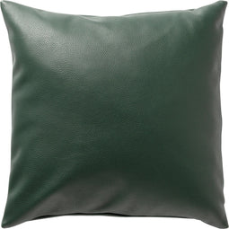 Dutch Decor JARED - Kussenhoes 45x45 cm - leerlook – effen kleur - Garden Topiary - groen - met rits - zonder binnenkussen