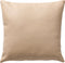 Dutch Decor JARED - Kussenhoes 45x45 cm - leerlook – effen kleur - Irish Cream - beige - met rits - zonder binnenkussen