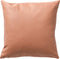 Dutch Decor JARED - Kussenhoes 45x45 cm - leerlook – stoere effen kleur - Cork - roze - met rits - zonder binnenkussen