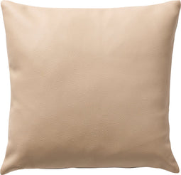 Dutch Decor JARED - Sierkussen 45x45 cm – leerlook – stoere effen kleur - Irish Cream - beige - Inclusief binnenkussen