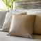 Dutch Decor JARED - Sierkussen 45x45 cm – leerlook – stoere effen kleur - Irish Cream - beige - Inclusief binnenkussen