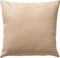 Dutch Decor JARED - Sierkussen 45x45 cm – leerlook – stoere effen kleur - Irish Cream - beige - Inclusief binnenkussen