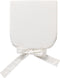 Dutch Decor - JAVA - Stoelkussen met lint Snow White 40x40 cm - wit - Zitkussen