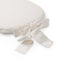 Dutch Decor - JAVA - Stoelkussen met lint Snow White 40x40 cm - wit - Zitkussen