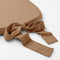 Dutch Decor - JAVA - Stoelkussen met lint Tobacco Brown 40x40 cm - bruin - Zitkussen