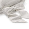 Dutch Decor JAVAAN - Hoes voor stoelkussen met lint Snow White 45x45 cm - wit - met rits