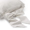 Dutch Decor - JAVAAN - Stoelkussen met lint Snow White 45x45 cm - wit - Zitkussen