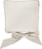 Dutch Decor - JAVAAN - Stoelkussen met lint Snow White 45x45 cm - wit - Zitkussen