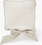 Dutch Decor - JAVAAN - Stoelkussen met lint Snow White 45x45 cm - wit - Zitkussen