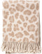 Dutch Decor - JOLIE - Plaid 140x180 cm - Pumice Stone - beige - panter dessin - franjes