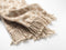 Dutch Decor - JOLIE - Plaid 140x180 cm - Pumice Stone - beige - panter dessin - franjes